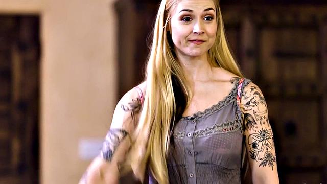 Hairy pussy-lickers in a wild group sex frenzy with big-titted tattooed sluts