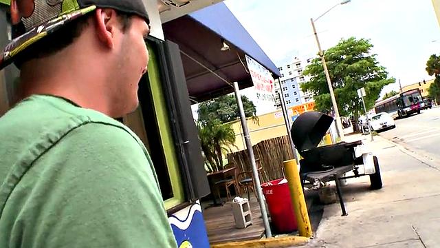 Real Nubian thuggoing gay from straight in outdoor public sex