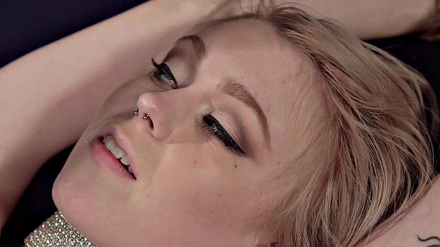 Blonde Roped Up and Bound for a Hardcore Pussy Fuck and Blow