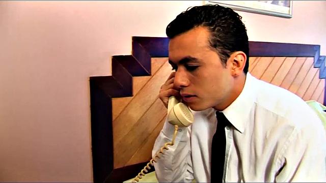 Latinos Adam, Luis, and Michael hook up for a hot bareback gay threesome.