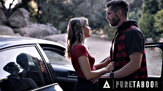 PURE TABOO Desperate Hitchhiker In Trouble Kristen Scott Seduces Escaped Criminal To Save Life