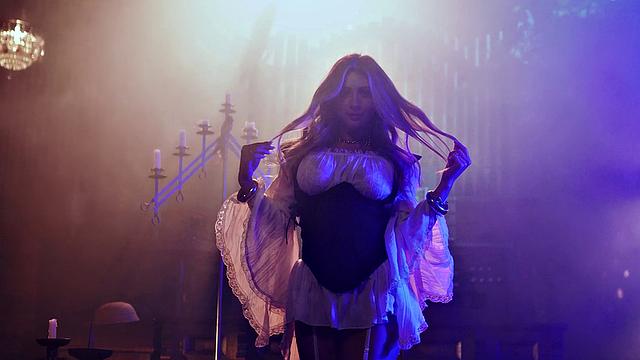 Tru Kait скачет на члене и ловит мощный финиш на лицо