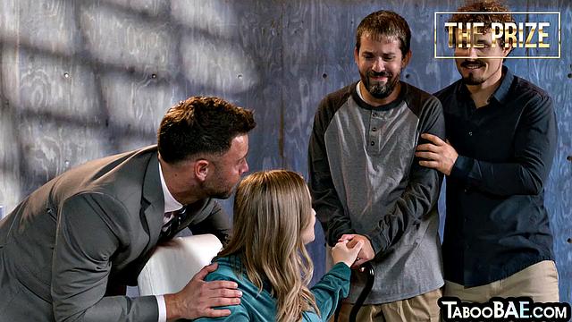 Busty babes get pussypounded in group sex