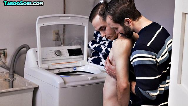 Horny twunk pounded doggy by hot DILF