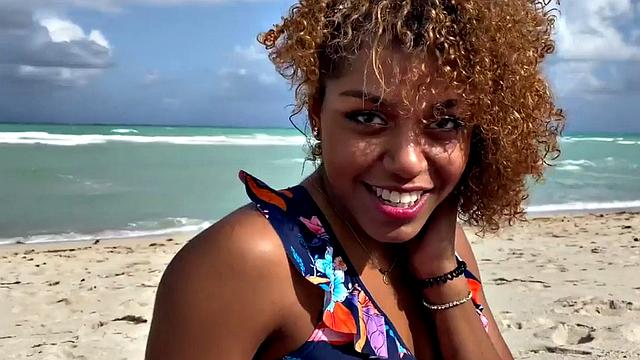 Ebony POV smalltits babe closeup fucks her step cousin