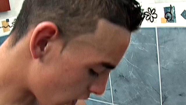 Put two naked and horny young Latinos in a hot tub and it can only end up with wet lips wrapped around a big uncut cock. Martin and Fabio work each other up, but aren't ready to finish this with blow jobs.