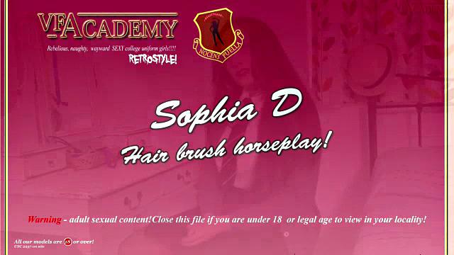 Sophia D - Hair Brush Fun!