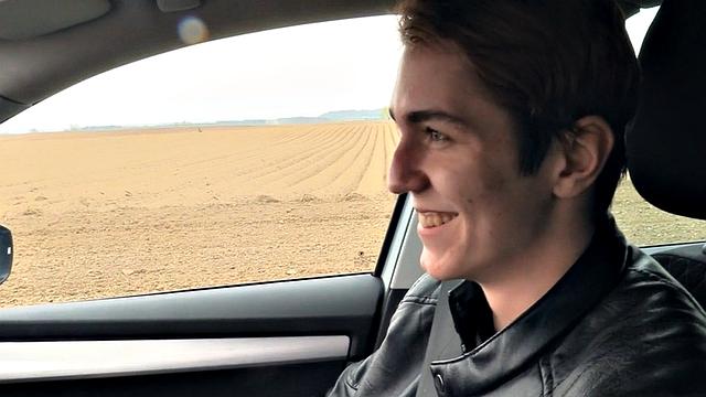 Straight Euro stud picked up and POV fucked by daddy