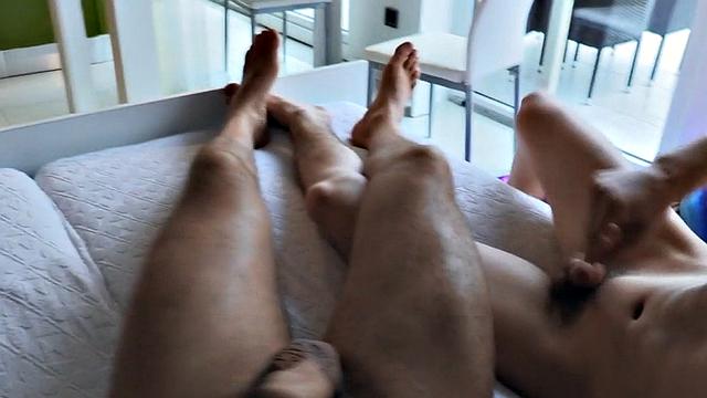 Straight Euro stud picked up and POV fucked by daddy