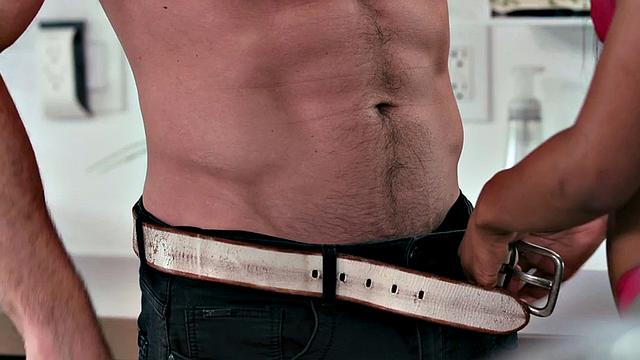 Massaging oiled slut banged by big cock in pussy