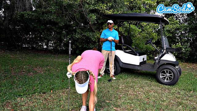 Camsoda - Sexy petite blonde masturbates outdoors