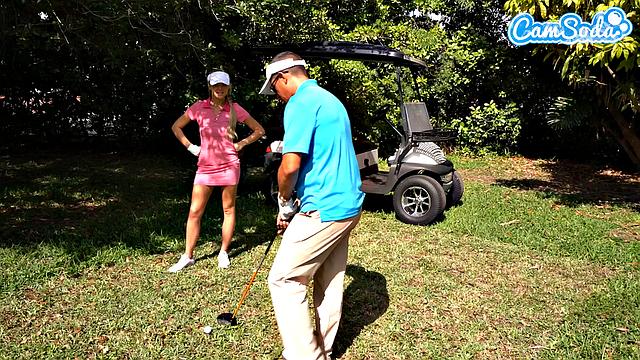 Camsoda - Sexy petite blonde masturbates outdoors