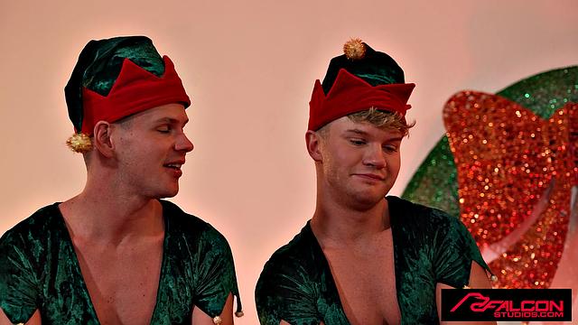 FalconStudios - Santa's Dirty Little Jock Elves Are Spitroasting Hard