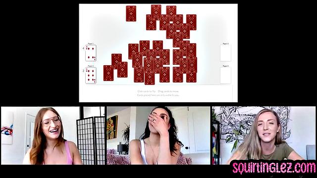 Lesbians having fun online on camera