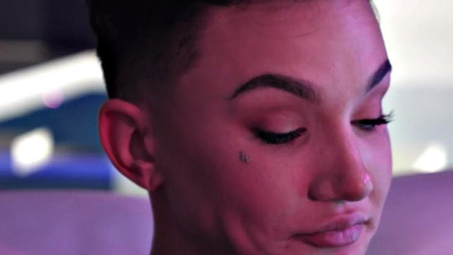 Smoking queer with tattoos licks Ebony pussy before being licked