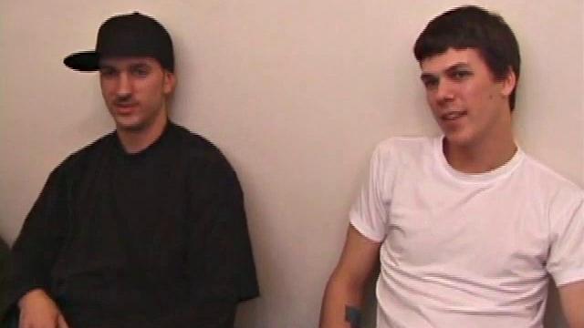 Casper Cox brags about his last conquest to Matthew Matters before they strip out their clothes. Matthew gets Casper to suck his cock then he returns the favor and they switch off until Matthew suggests fucking Casper.