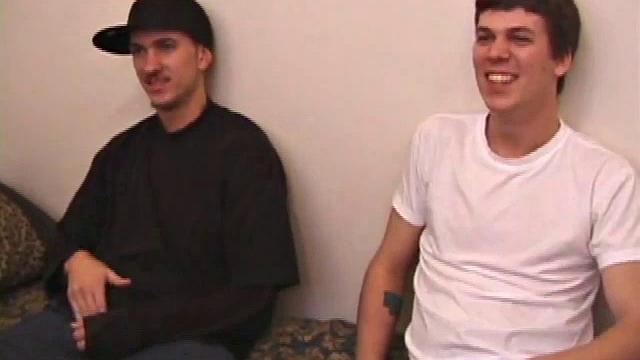 Casper Cox brags about his last conquest to Matthew Matters before they strip out their clothes. Matthew gets Casper to suck his cock then he returns the favor and they switch off until Matthew suggests fucking Casper.