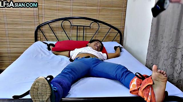 Tickling DILF fucks Asian twink in greedy asshole