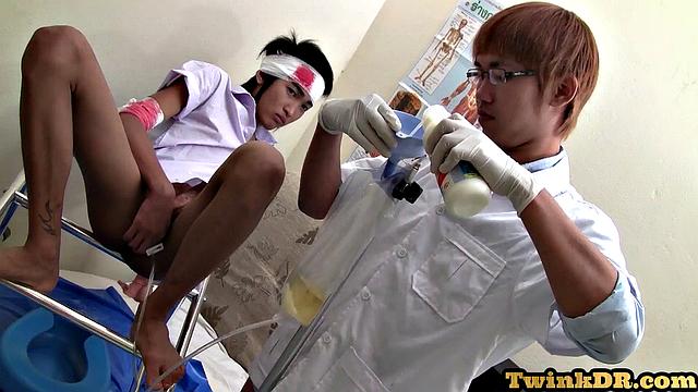 Real asian patient by doctor