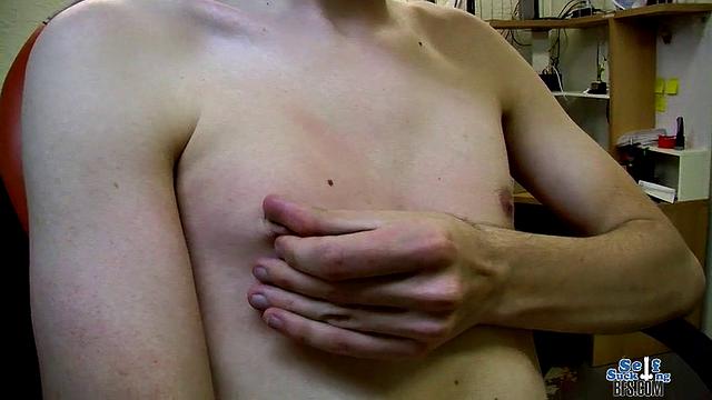 Horny Teen Jerks Off At Work - Dustin Beeber