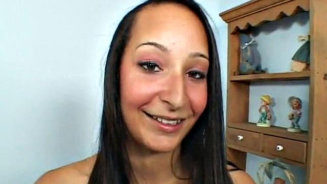 Watch Laycie tease and please a white cock with her big tits & dress