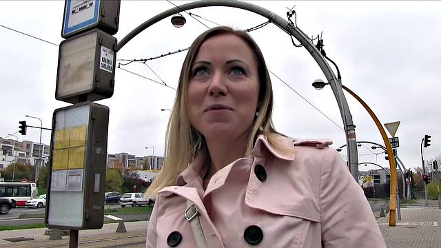 Cute Blonde Opens for Free Transit