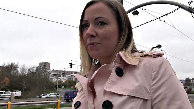 Cute Blonde Opens for Free Transit