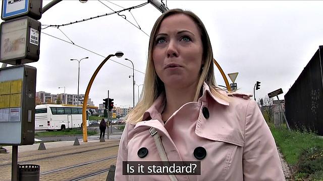 Cute Blonde Opens for Free Transit