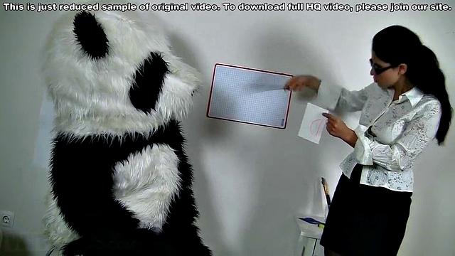 Naughty teacher with various sex toys