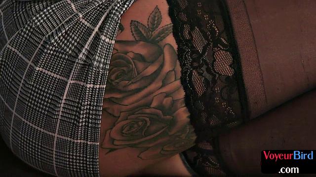 Gorgeous CFNM watching wanker