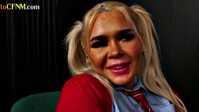 College gals suck professor cock in 3some til lcumshot