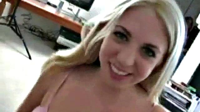 Teen babes give a double blowjob in POV close up sex scene