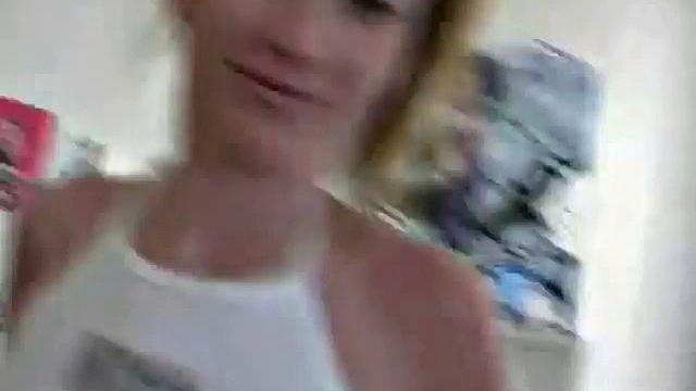 Teen babes give a double blowjob in POV close up sex scene