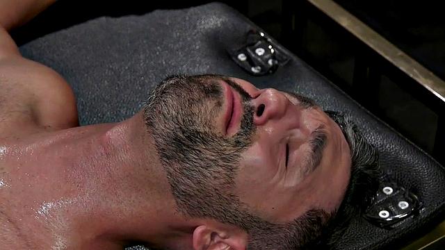 Caged handling electrosex session