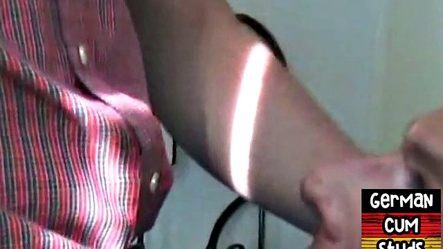 Amateur German top fucks bottoms till cumshot