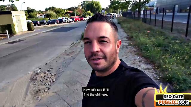 Chubby German lady public fucked outdoor on sex date