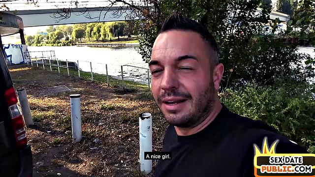 Chubby German lady public fucked outdoor on sex date