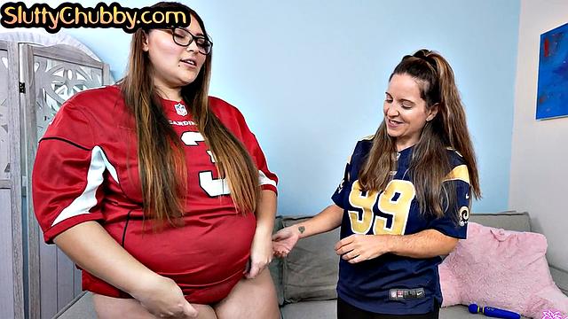 Heavy plumper naked inspecting