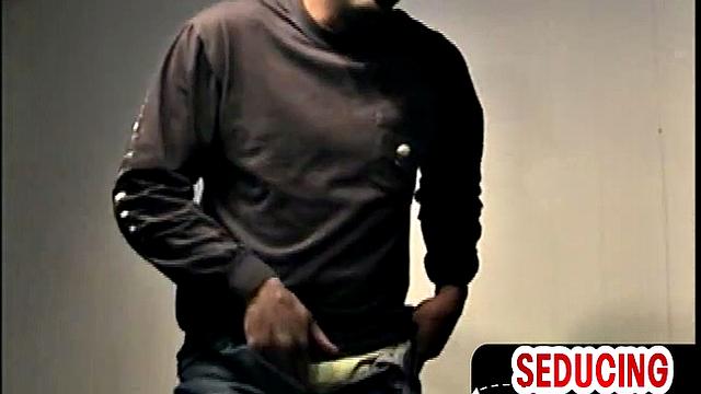 Retro spex guy tugging himself