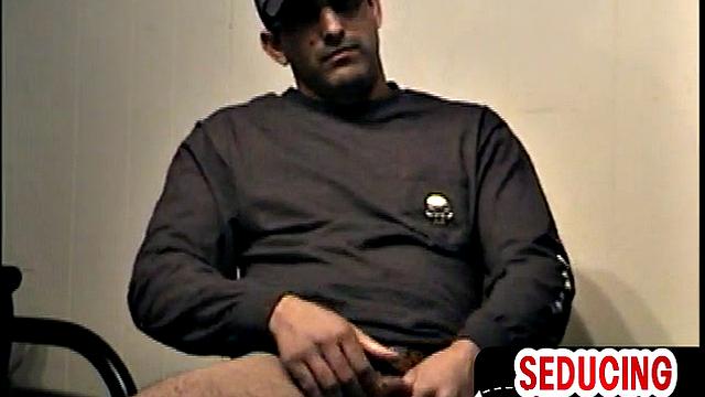 Retro spex guy tugging himself