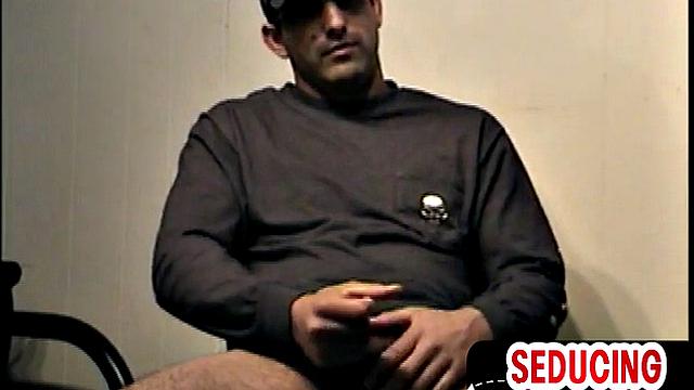 Retro spex guy tugging himself