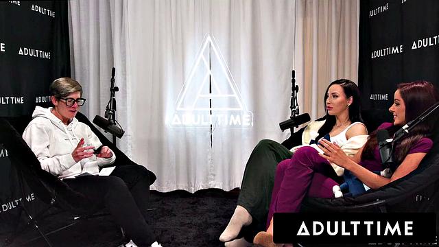 ADULT TIME - Lesbian Babes Melissa Stratton & Vanna Bardot Slutty Pussy Licking & Scissoring!