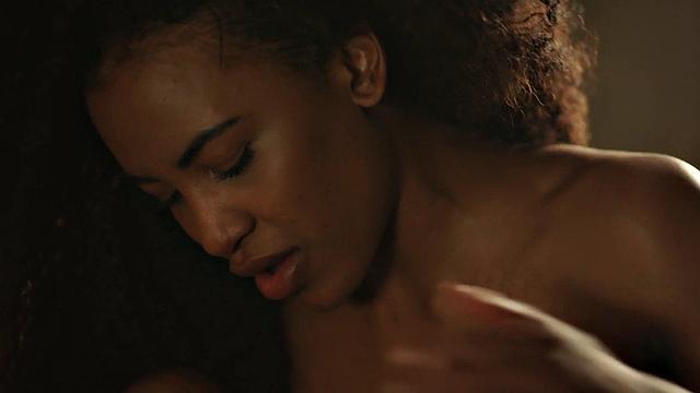 Black lesbian prison guard pussylicking inmate in lockerroom