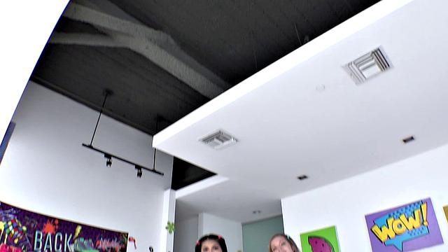 Penelope Rory Slurping Up Cock