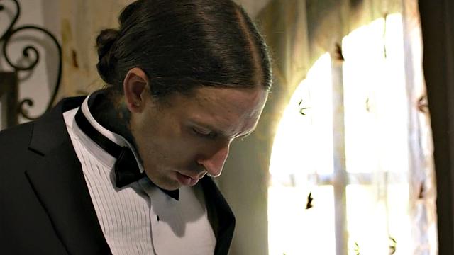 TS bride enjoys bareback 3some with BF and big-boobed GF