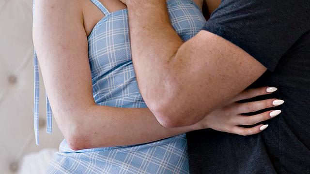 Tiny babe passionately pounded by BF after pussylicking