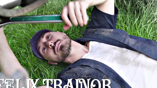 FalconStudios - HOT Jock Needs To Pass INITIATION TEST WITH TRAIN & SPITROAST