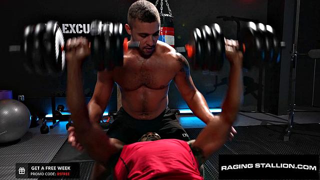 RagingStallion - BBC Pumps Muscle Hunk With Cock