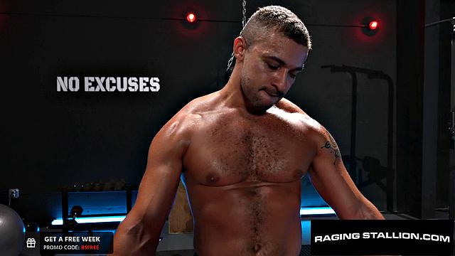 RagingStallion - BBC Pumps Muscle Hunk With Cock