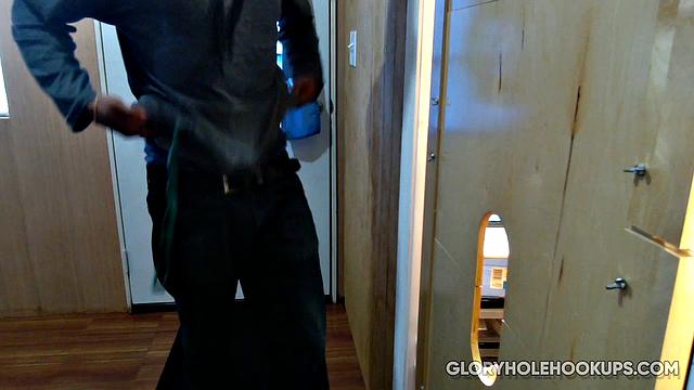 Short and Hung Man at Gloryhole